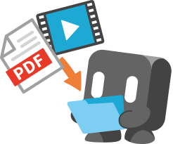 PDFや動画教材を取り込むpremoのイメージ