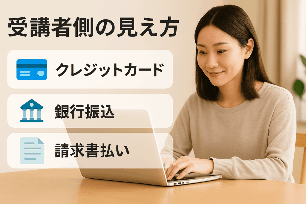 いくつかの決済方法から自分に最適な支払い方法を検討している30代女性の画像
