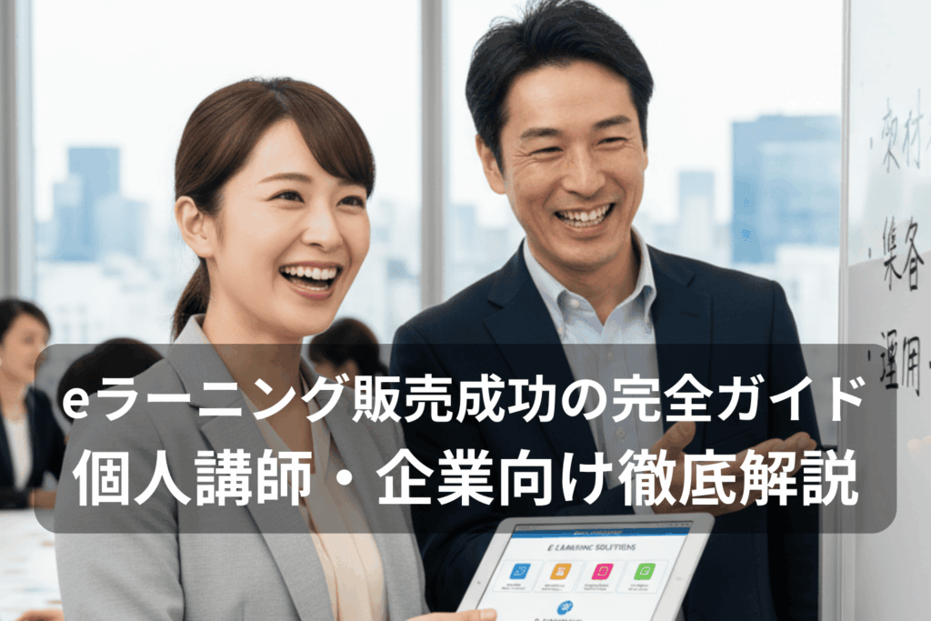 eラーニング販売で成功するための完全ガイド 個人講師・企業向け徹底解説