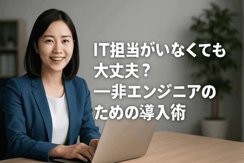 ITエンジニア不在の会社でもeラーニングができることを理解した教育DX部門担当の30代女性の画像