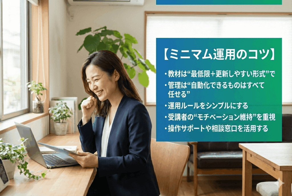 教育を最小から始めることのコツを理解した教育DX部門の30代女性の画像