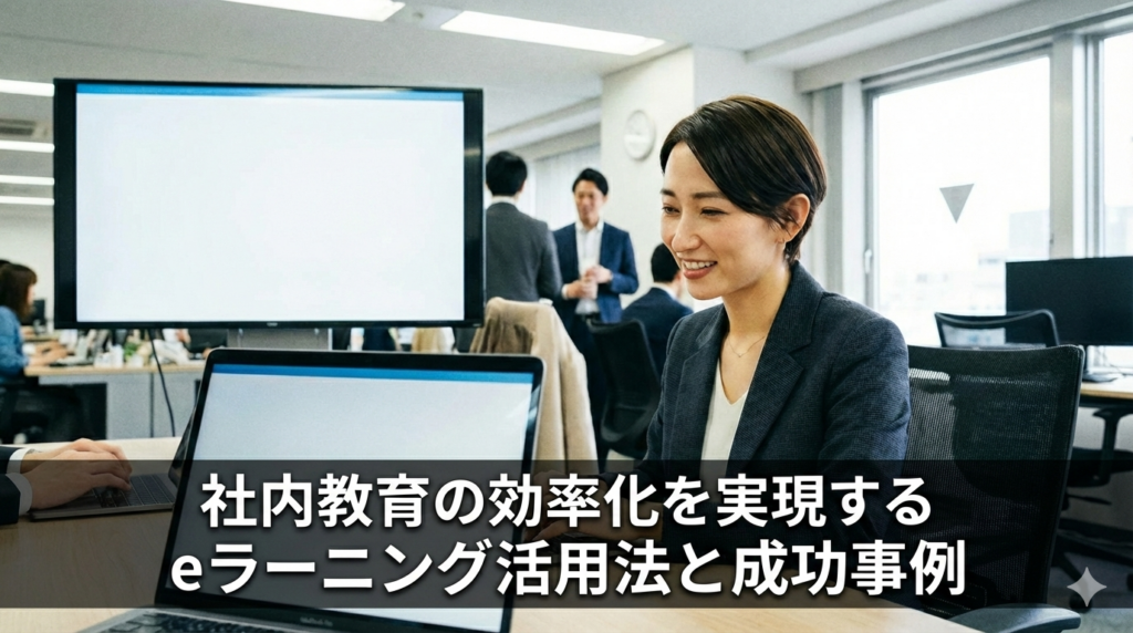 社内教育のDX部門を担当することになった30代女性の画像