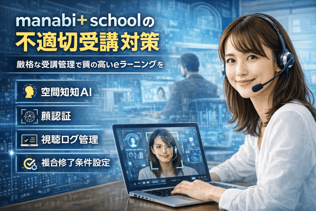 不適切受講対策を実施している資格スクール担当の30代女性の画像