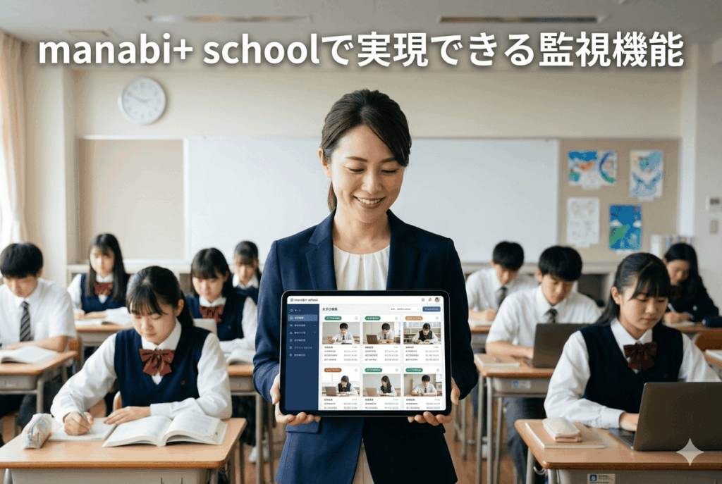 manabi+ schoolで監視機能を実現した学校の30代女性の先生の画像