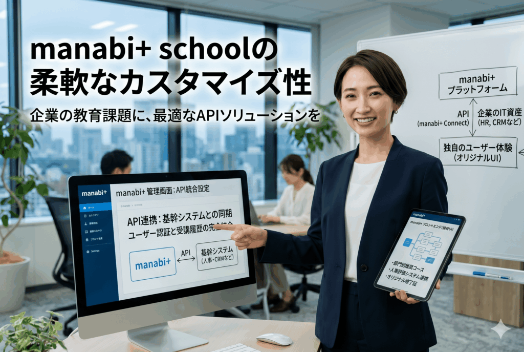 manabi+ schoolのAPIで様々なカスタマイズ性を実現した情報システム部門30代女性の画像